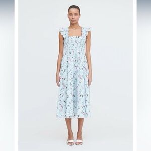 Hill House Home Ellie Nap Dress Small in Pond Floral